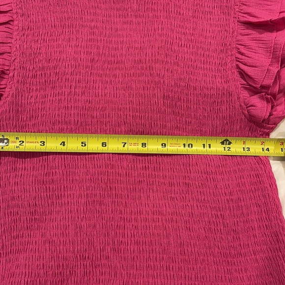 THML flutter ruffle sleeve pink top - Picture 6 of 6
